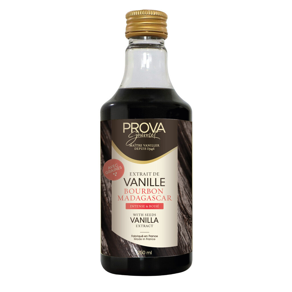 Extrait de vanille Bourbon Madagascar avec graines