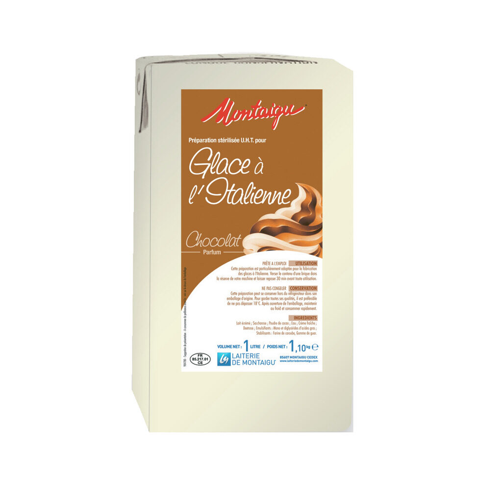 Préparation UHT pour glace à l'italienne saveur chocolat
