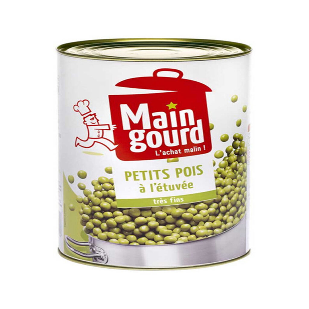 Petits pois étuvés très fins