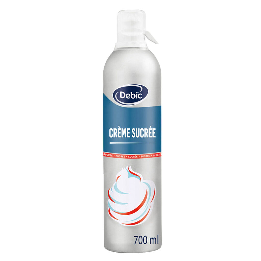 Crème sucrée sous pression