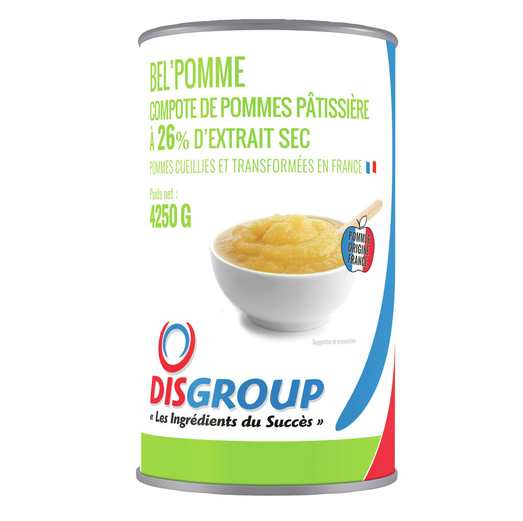 Compote de pommes pâtissière Bel’Pomme 26%