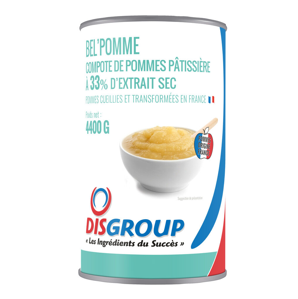 Compote de pommes pâtissière Bel’Pomme 33%