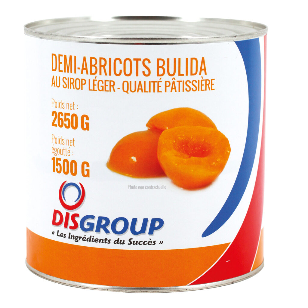 Demi-abricots Bulida au sirop
