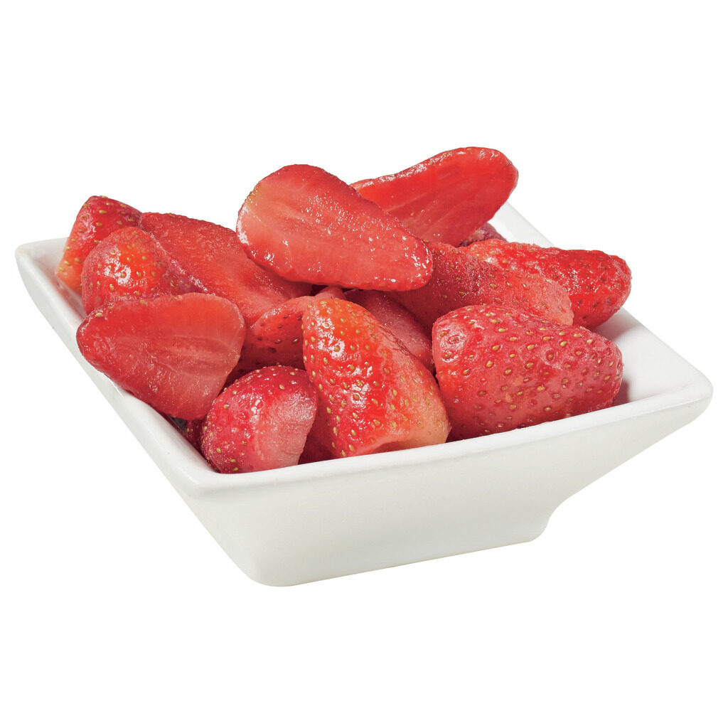 Demi-fraises enrobées