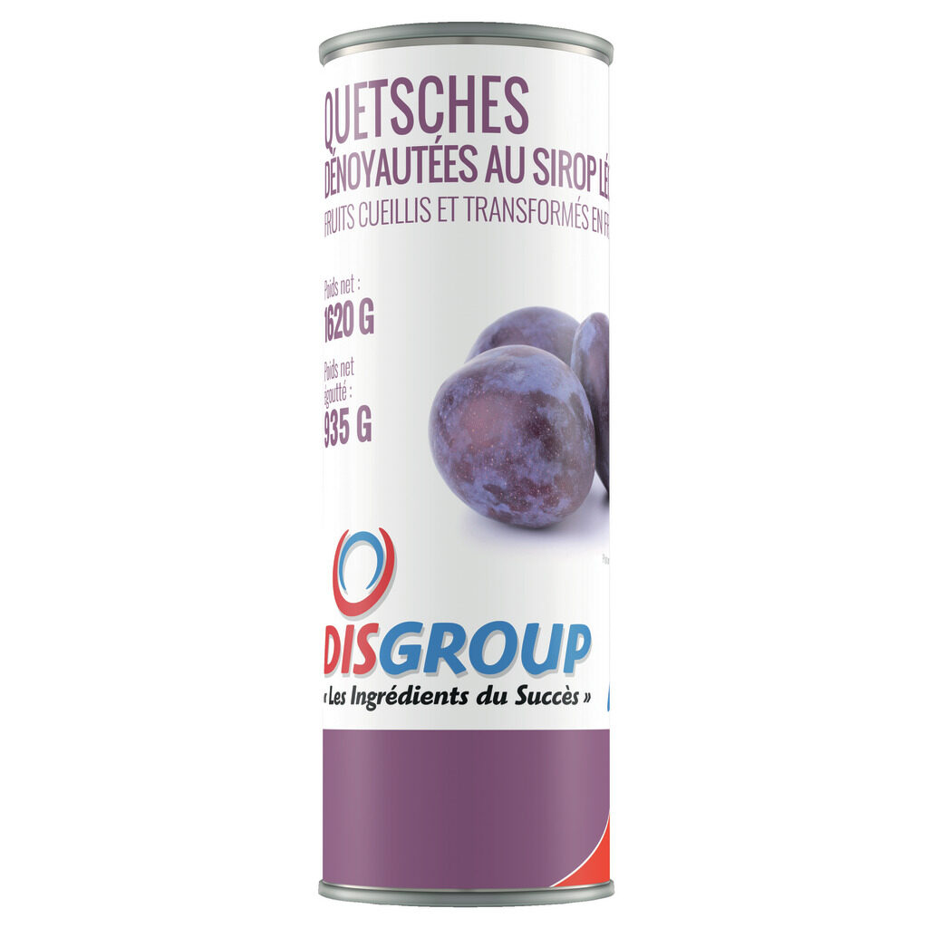 Quetsches dénoyautées au sirop