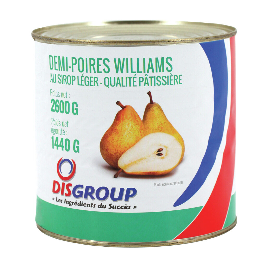 Demi-poires Williams au sirop
