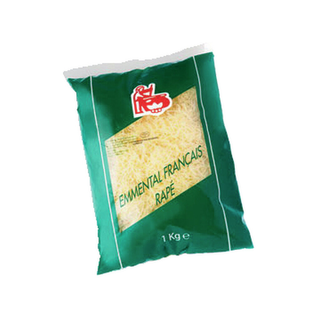 Emmental français râpé vert et rouge