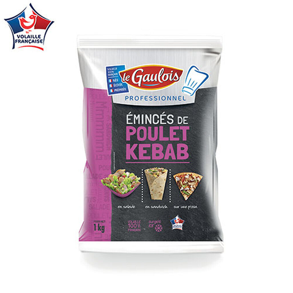Émincés de cuisse de poulet kebab