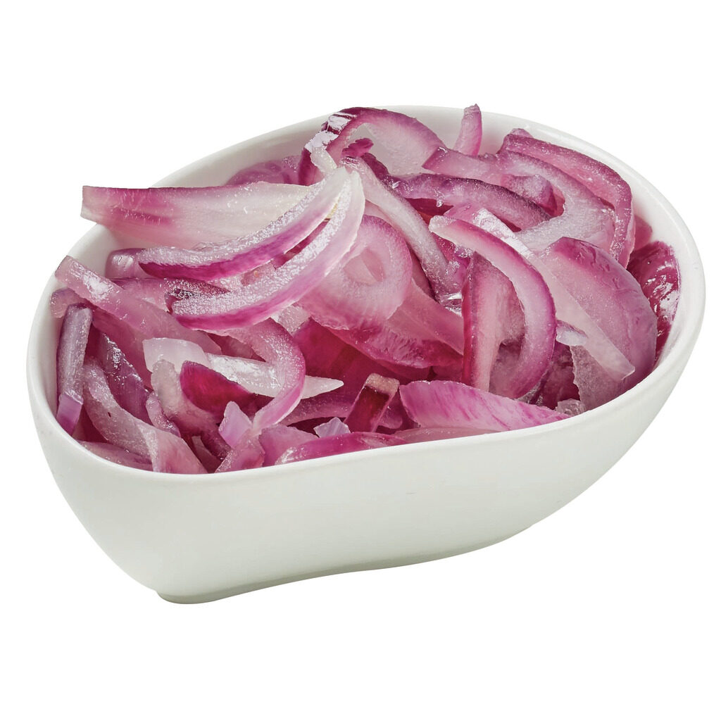 Oignons rouges émincés