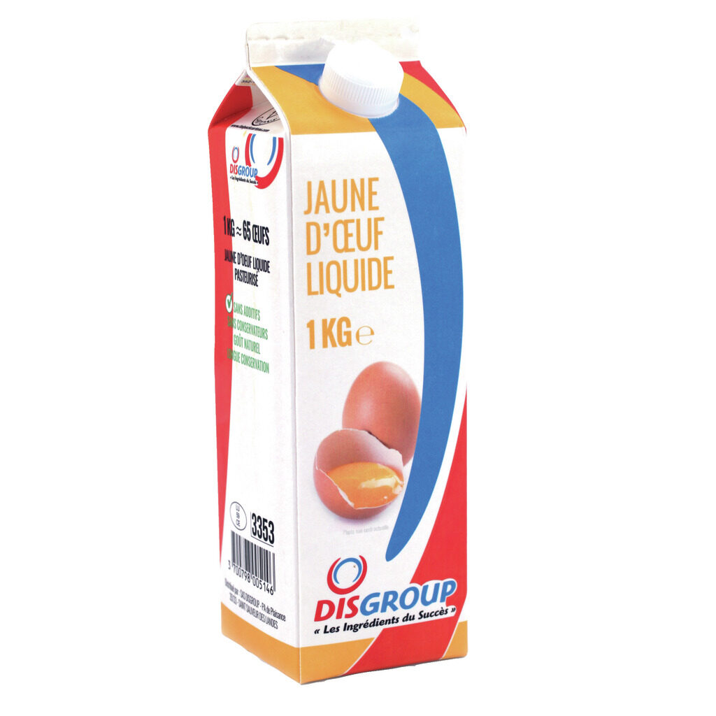 Jaune d'œuf liquide pasteurisé