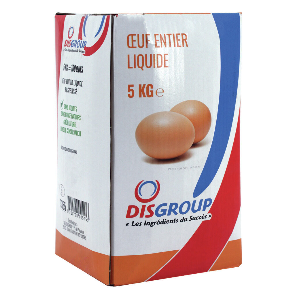 Œuf entier liquide pasteurisé