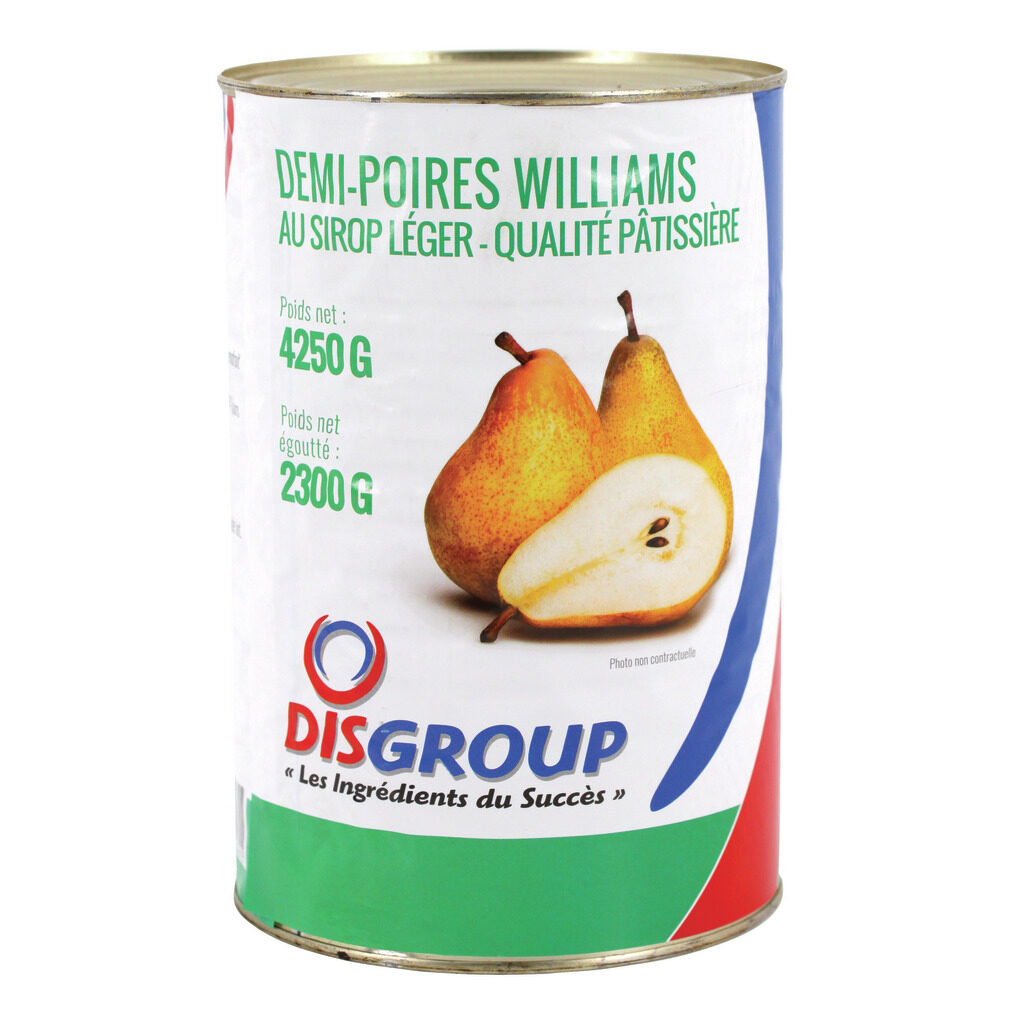 Demi-poires Williams au sirop