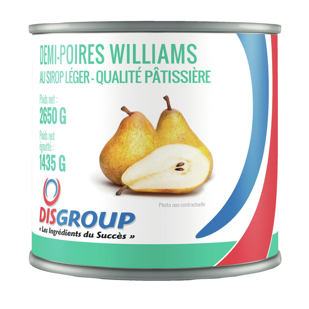 Demi-poires Williams au sirop