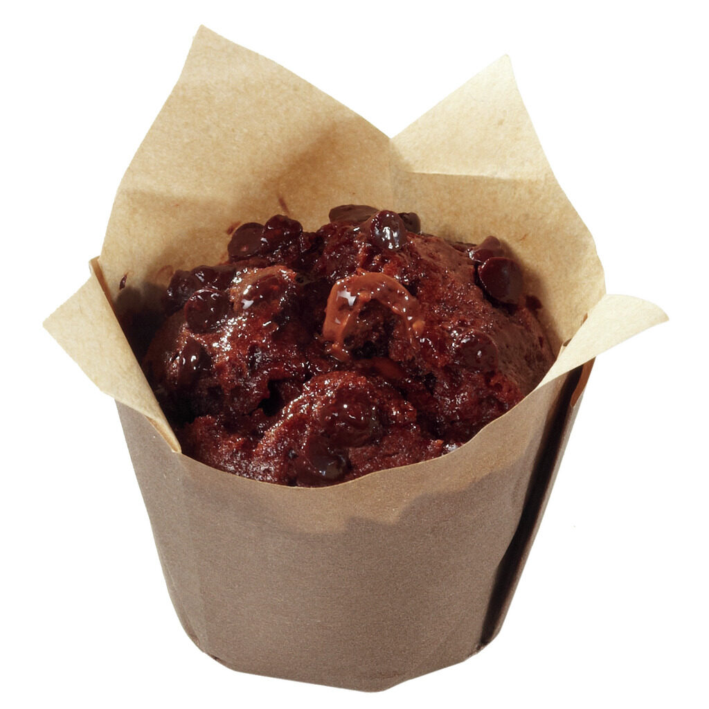 Mini muffin chocolat fourré chocolat-noisette