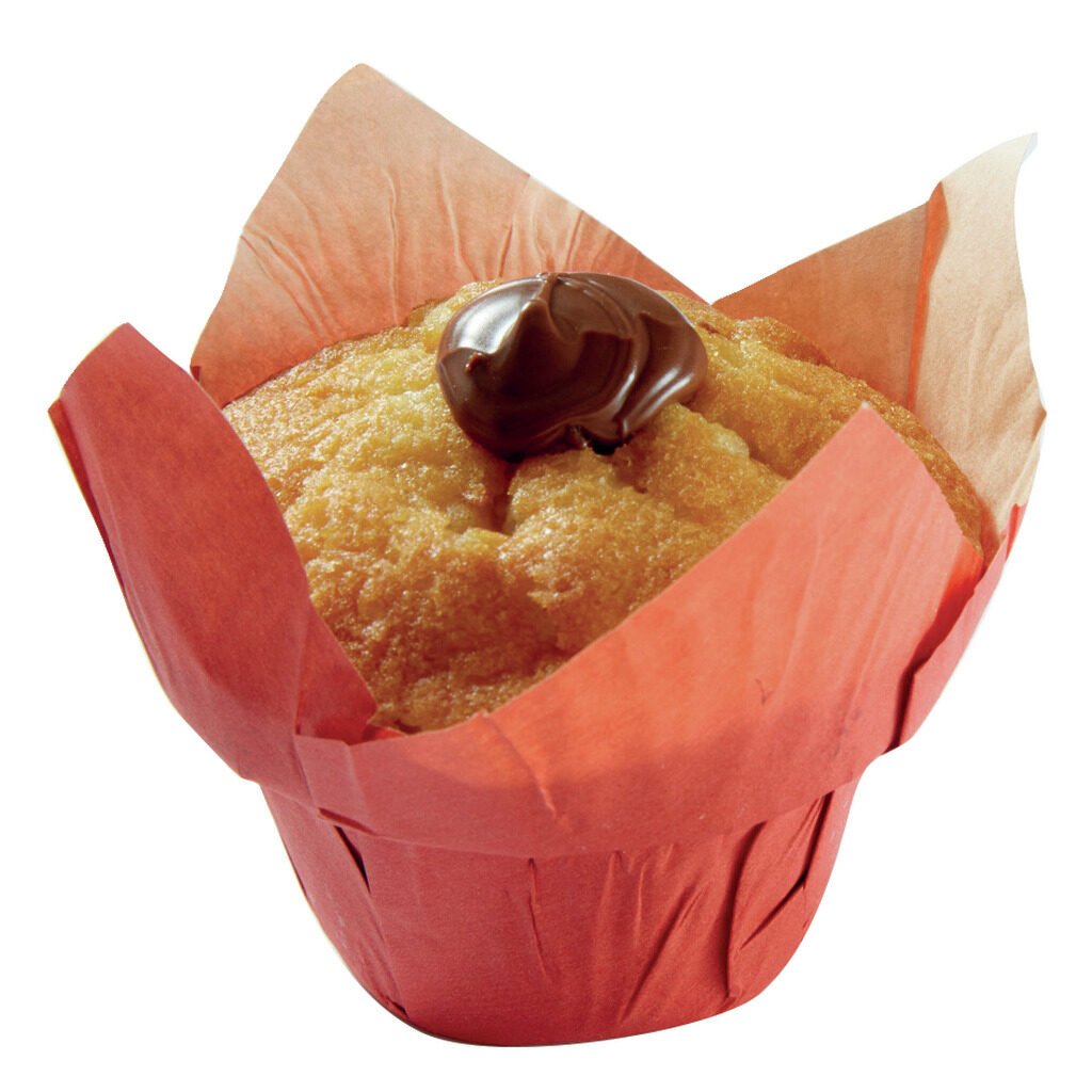 Muffin fourré à la pâte à tartiner noisette