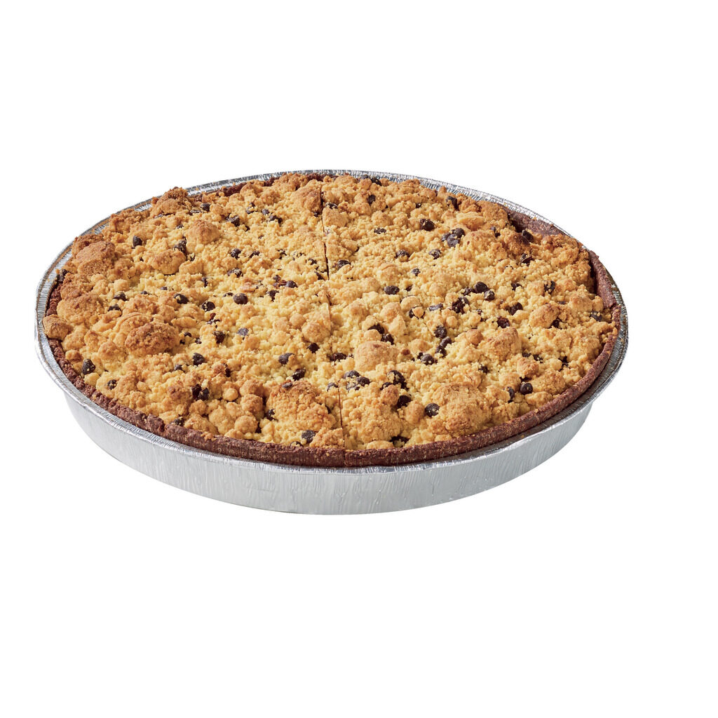 Flan pâtissier chocolat et cookies cuit