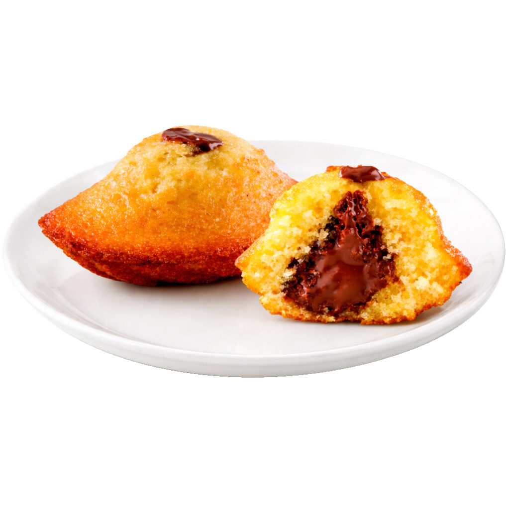 Madeleine fourrée chocolat noisette