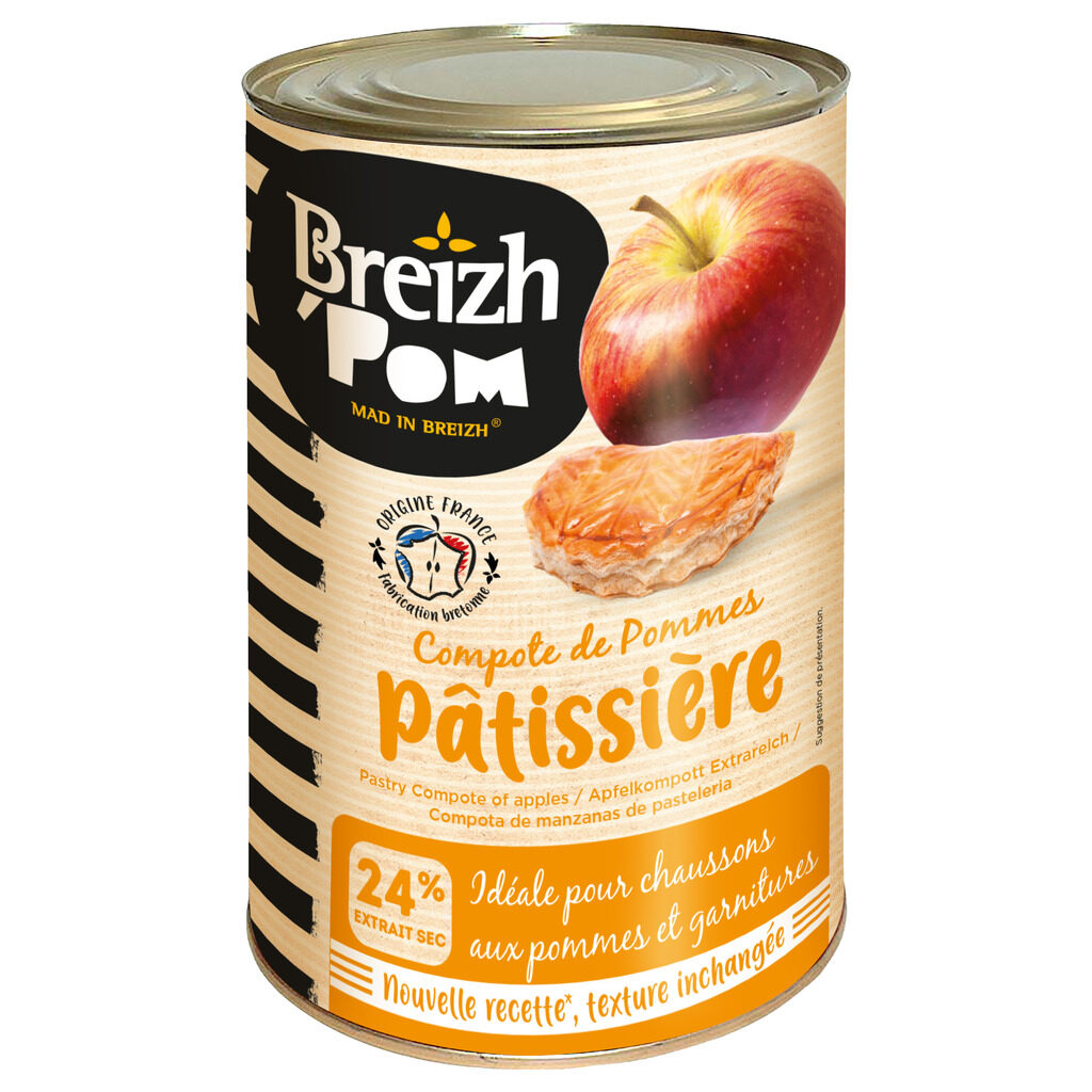Compote de pommes pâtissière 24%