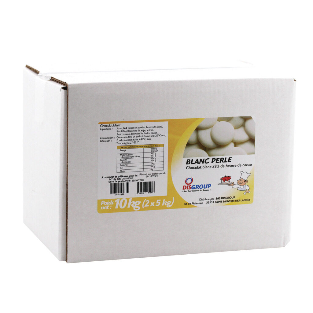 Couverture blanche Perle 28% 36/38