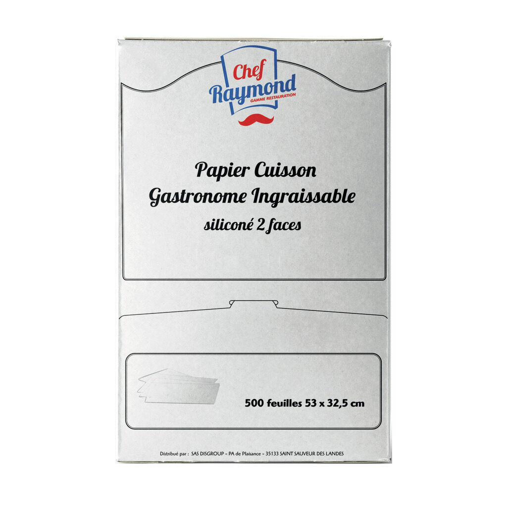 Papier cuisson gastronome ingraissable silliconé 2 faces