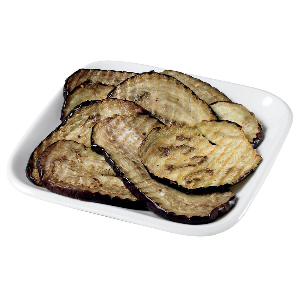 Aubergines tranches grillées