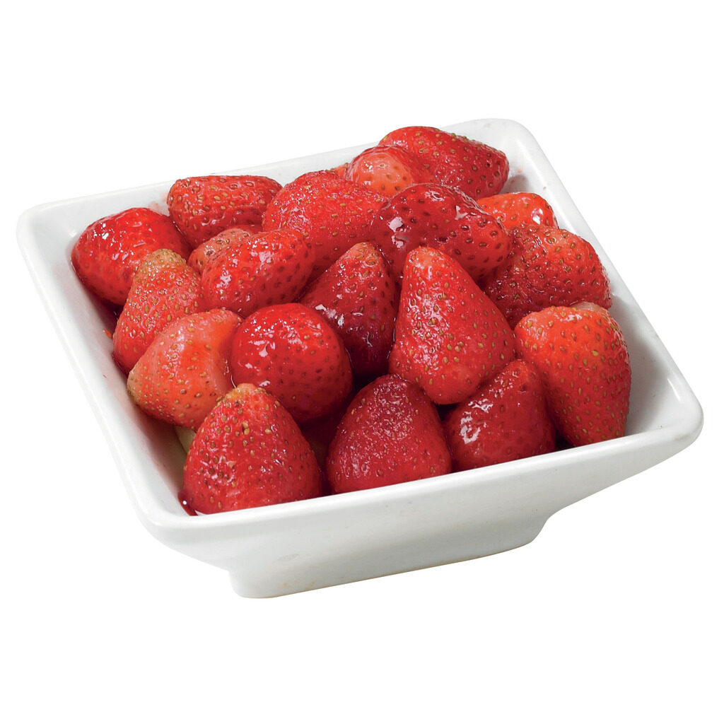 Fraises entières équeutées