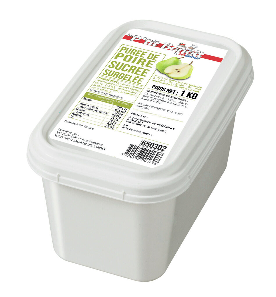 Purée de poire Williams