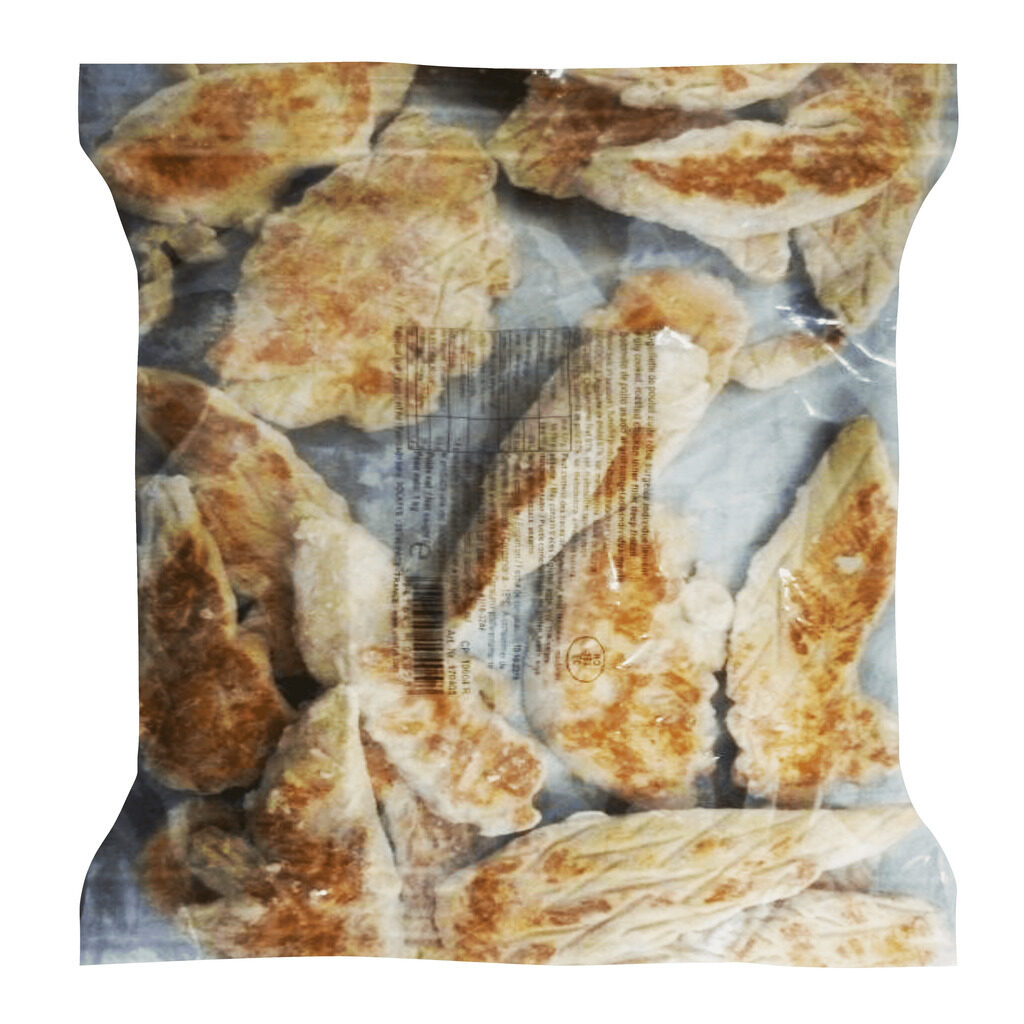 Aiguillettes de poulet cuites roties