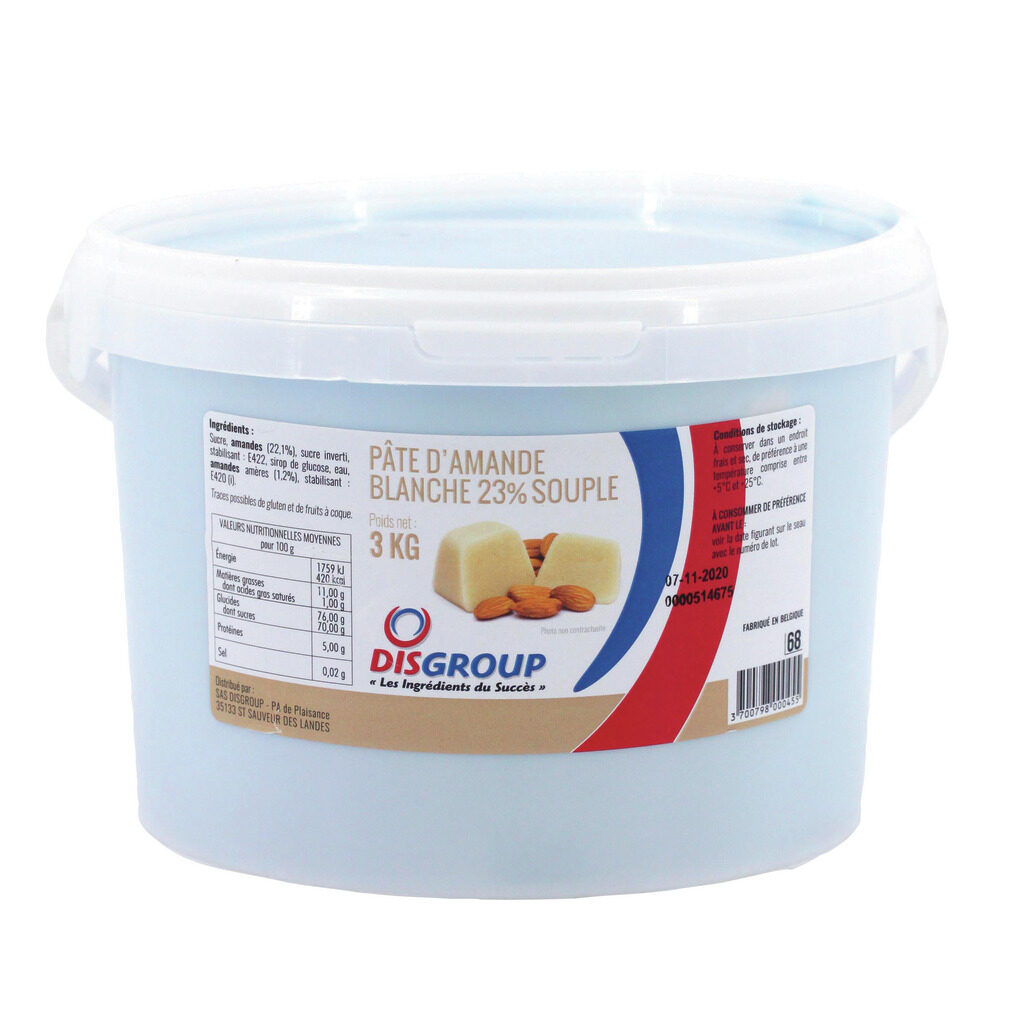 Pâte d’amande blanche 23%