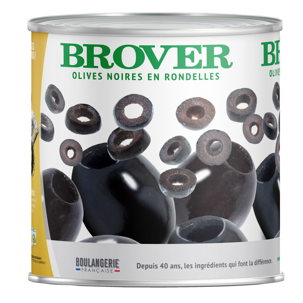 Olives noires en rondelles