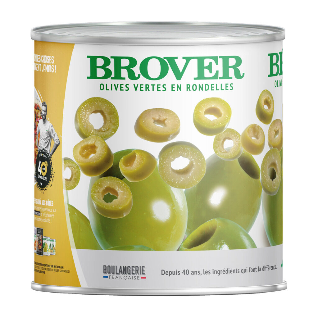 Olives vertes en rondelles