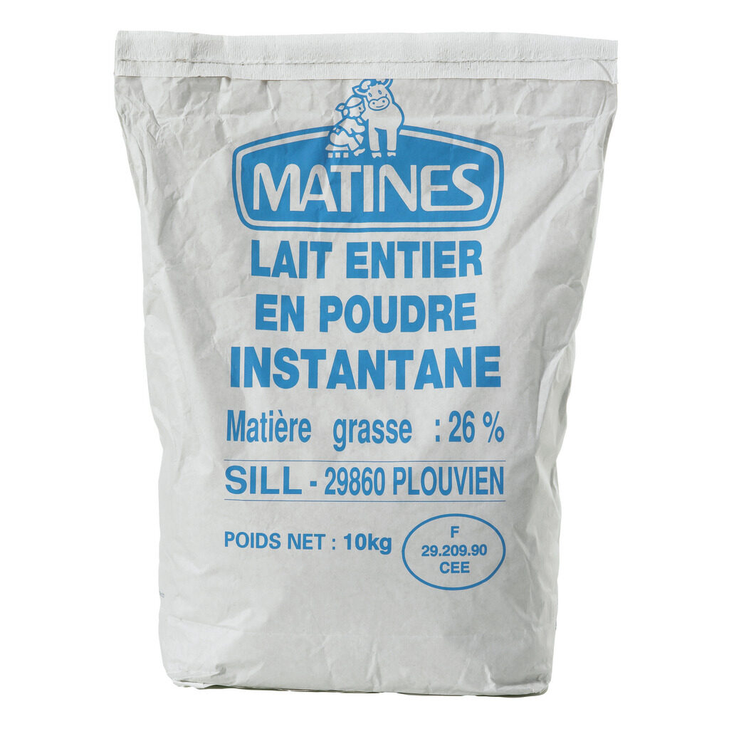 Poudre de lait entier 26% M.G.