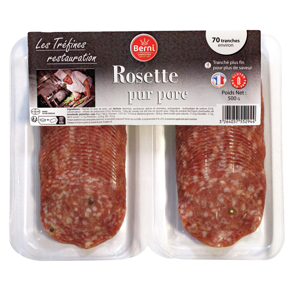 Rosette pur porc tranchée