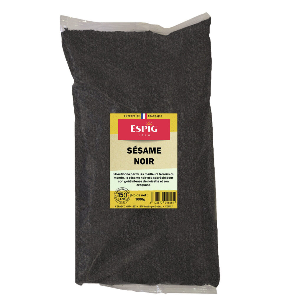 Graines de sésame noir