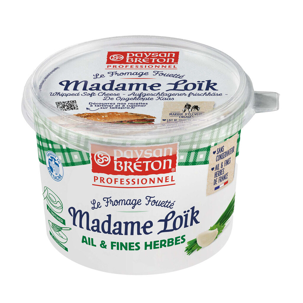 Fromage fouetté Madame Loik ail & fines herbes