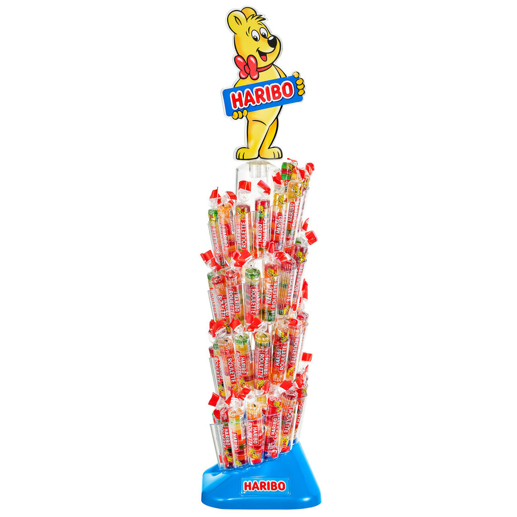 Présentoir de comptoir roulettes