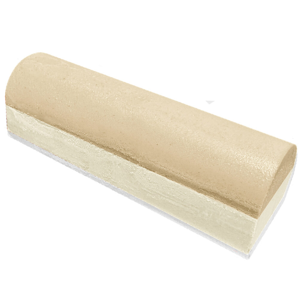 Bûche glacée semi-finies vanille / caramel salé