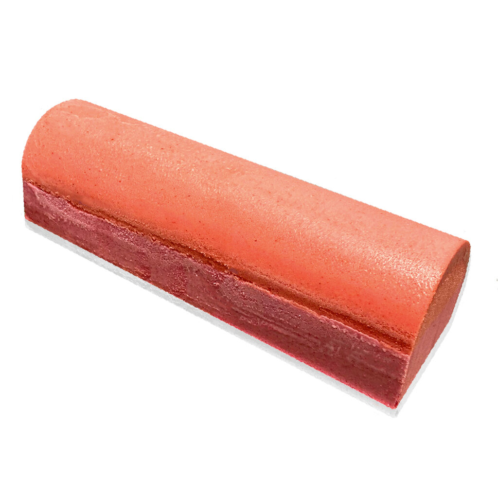 Bûche glacée semi-finies pêche de vigne / fraise