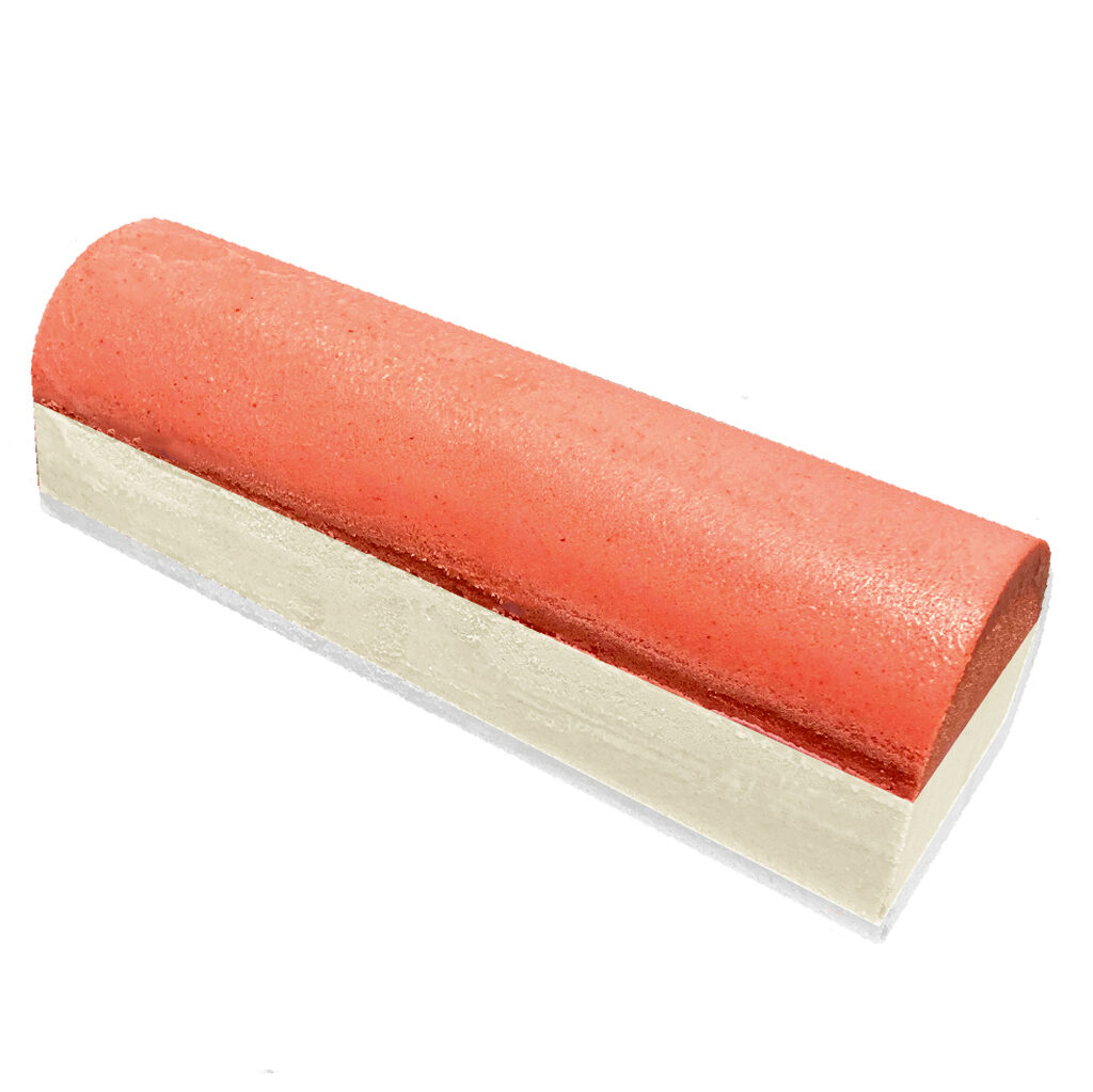Bûche glacée semi-finies vanille / fraise