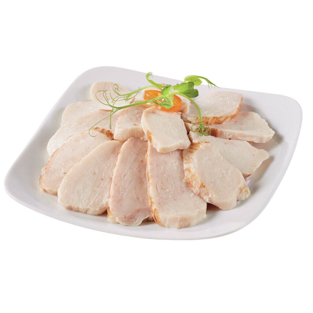 Tranchettes de filet de poulet cuit rôti