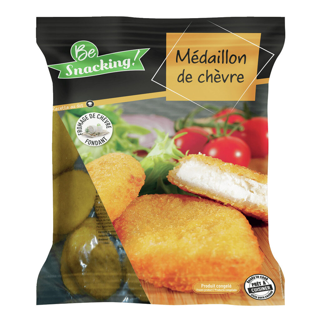 Médaillons de fromage de chèvre cuits panés