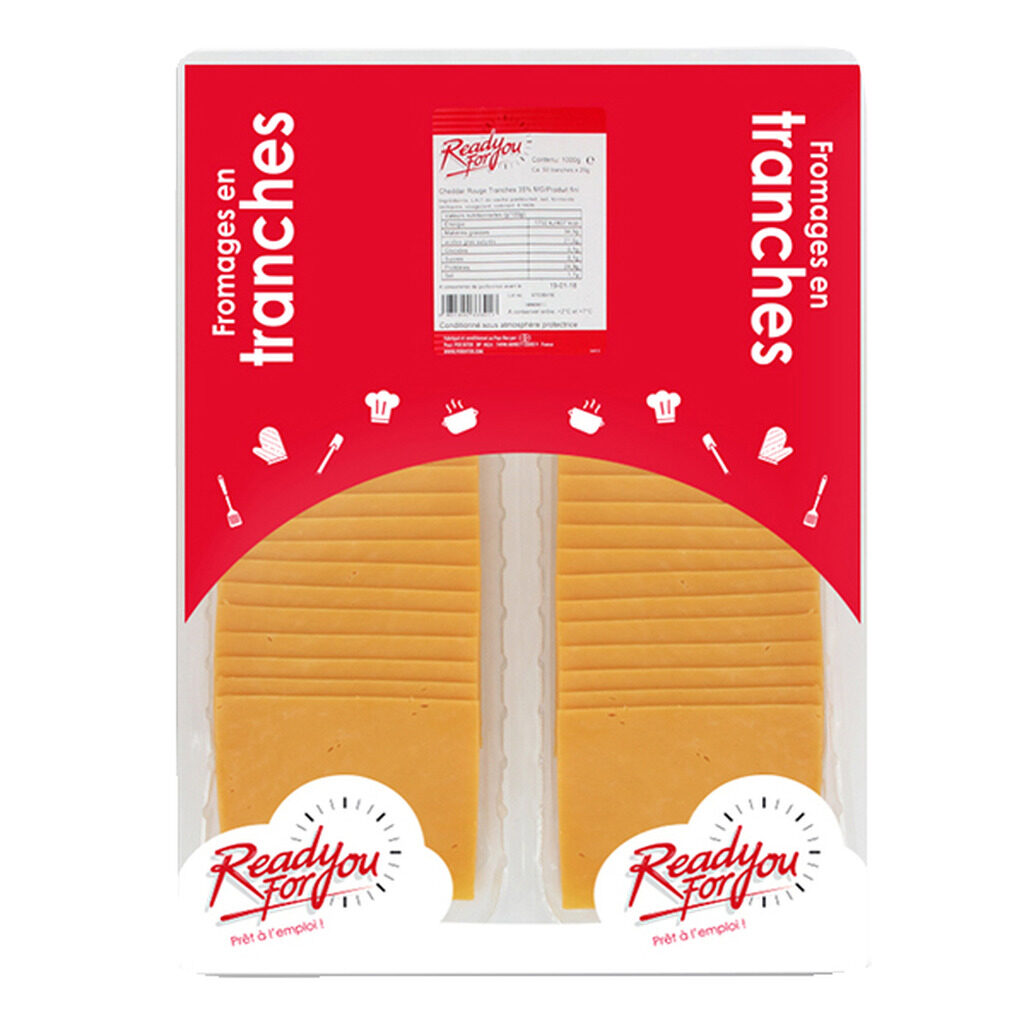 Tranches de Cheddar rouge