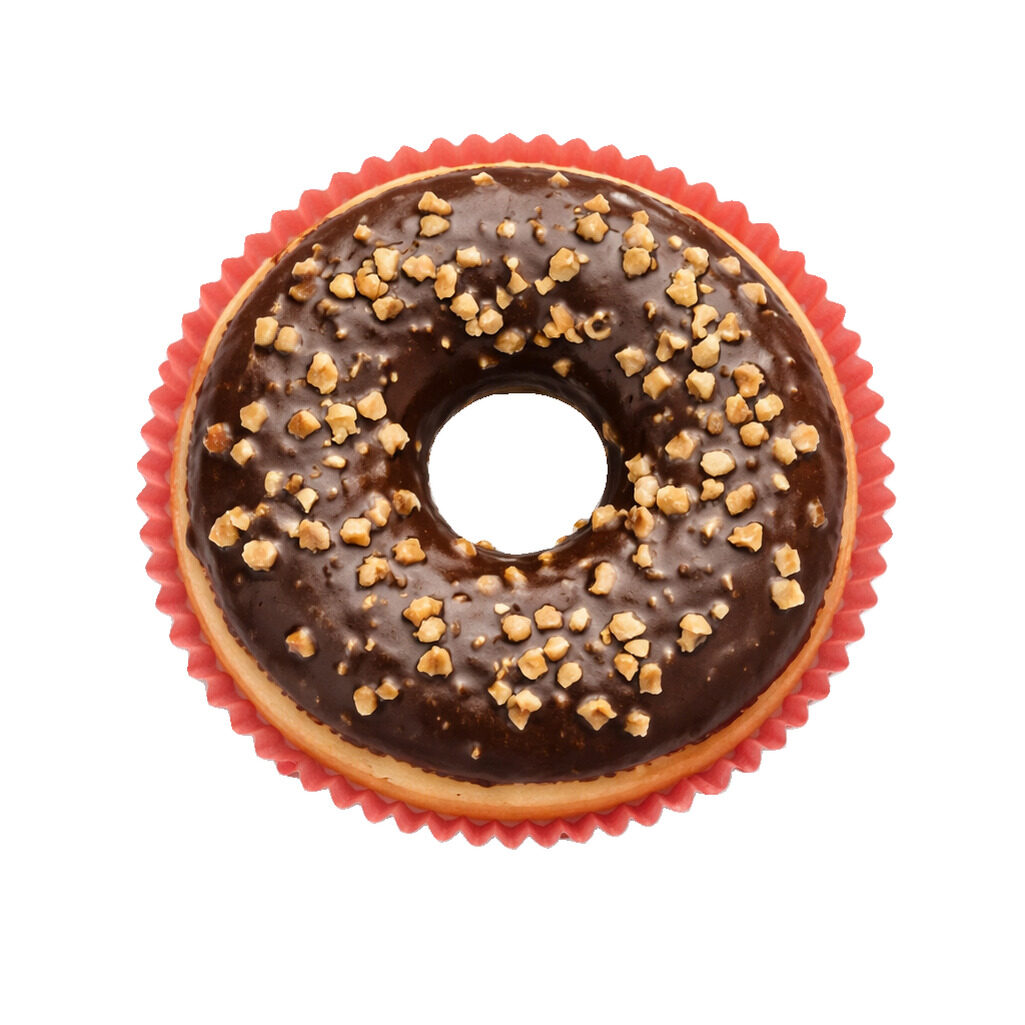 Donut fourré choco/noisettes