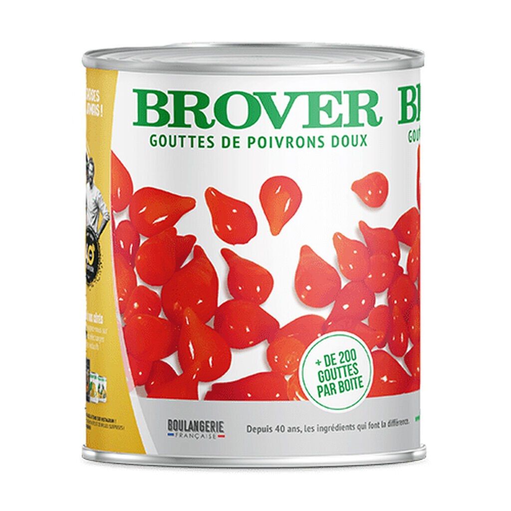 Gouttes de poivrons rouges