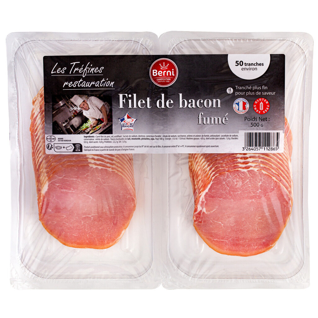 Bacon tranché