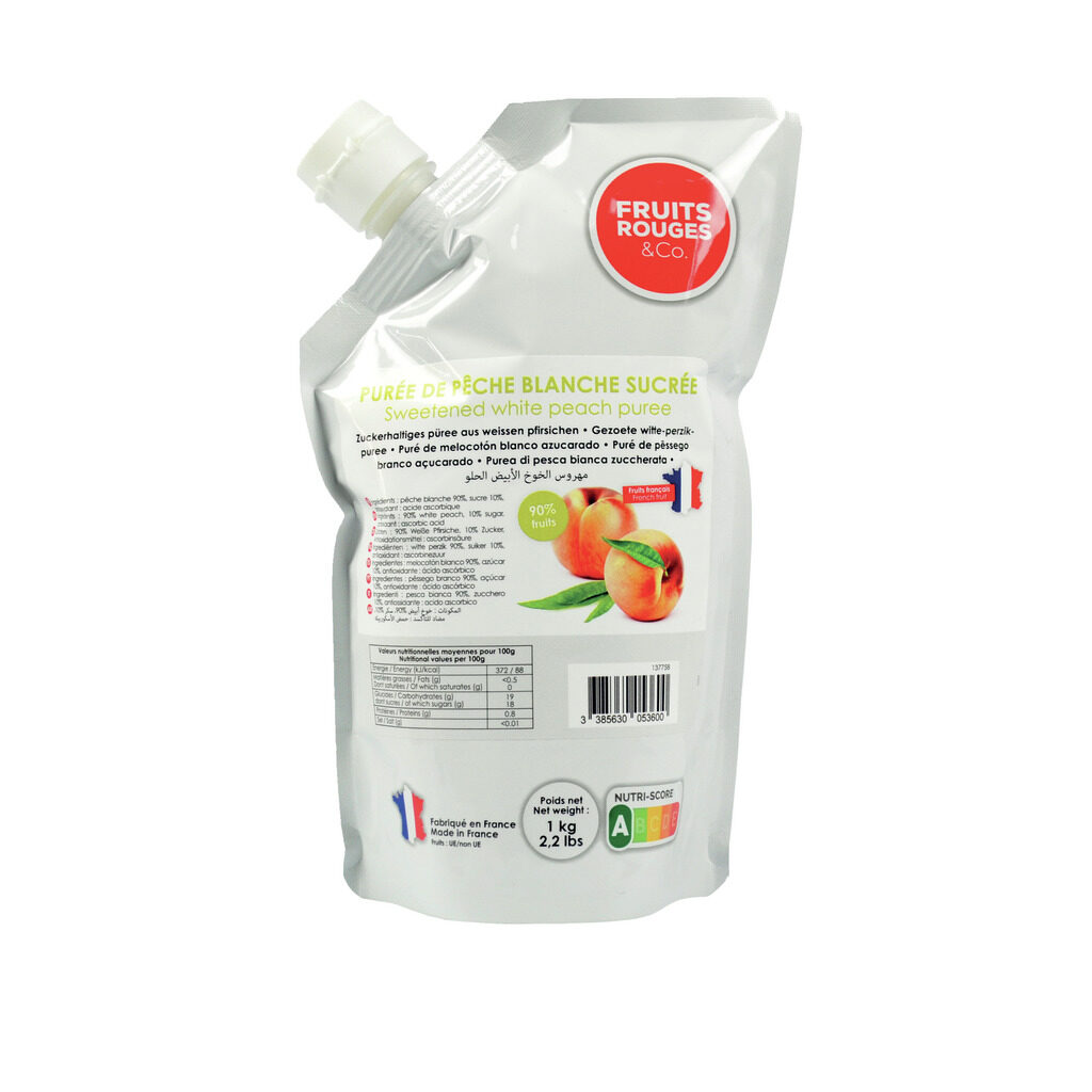 Purée de pêche blanche