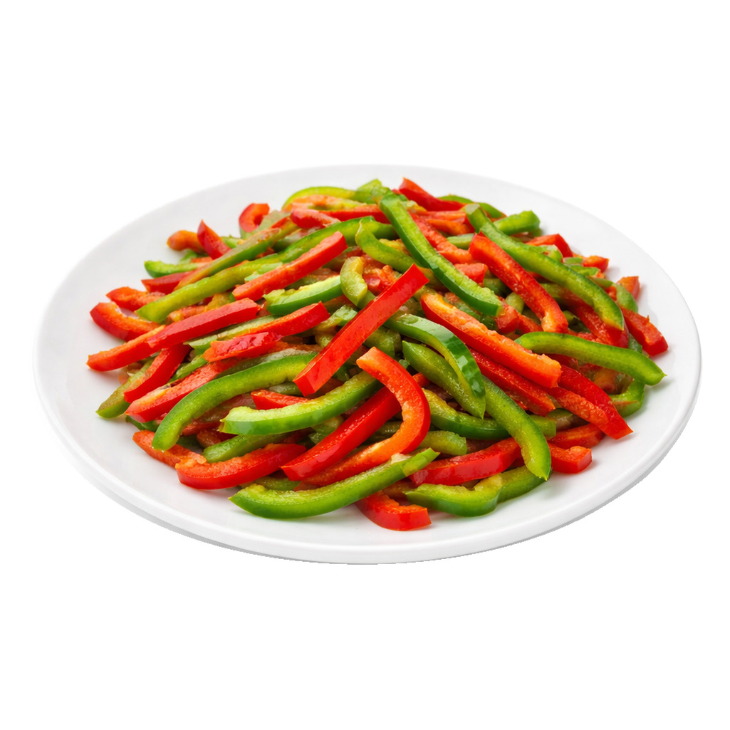 Poivrons lanières rouges & verts