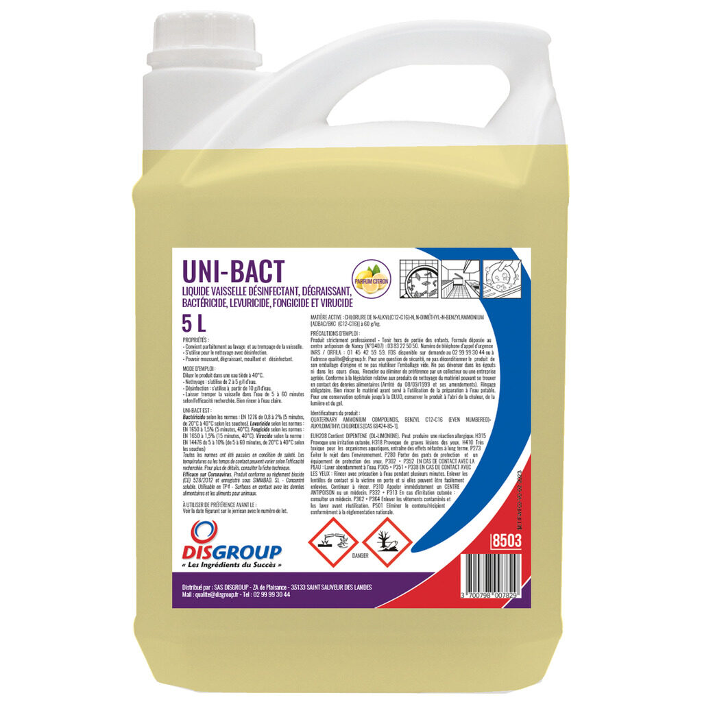 Liquide vaisselle UNI-BACT