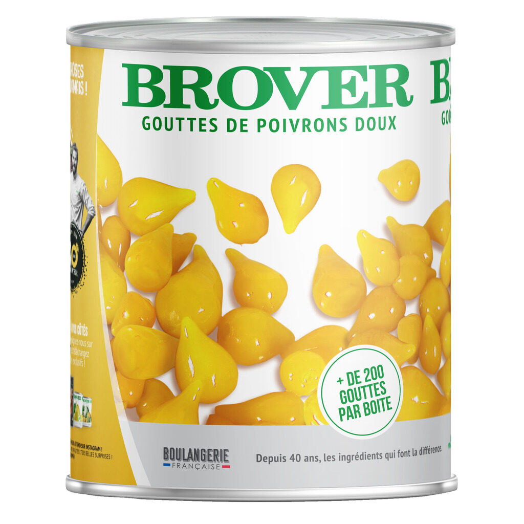 Goutte poivrons jaune doux
