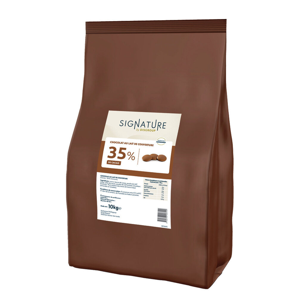 Couverture chocolat au lait 35%